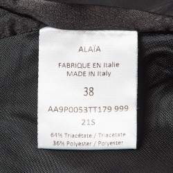Alaia Black Crepe Sleeveless Jumpsuit M
