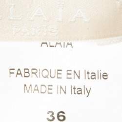 مملوكة مسبقًا Alaia Green Wool Blend Knit Sleeveless Flared Mini Dress S