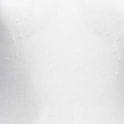 مملوكة مسبقًا Alaia White Pinhole Pattern Knit Sleeveless Mini Dress L