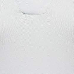 Pre Owned Alaia Light Blue Jersey Hooded Top S