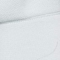 Pre Owned Alaia Light Blue Jersey Hooded Top S