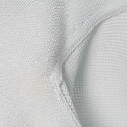 Pre Owned Alaia Light Blue Jersey Hooded Top S