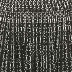 Alaia Black/White Jacquard Wool Blend Knit Maxi Skirt M