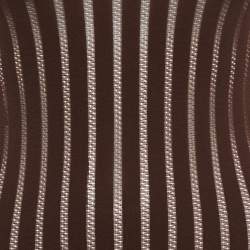 Pre Owned Alaia Brown Stripe Pattern Jersey High-Neck Bodysuit S