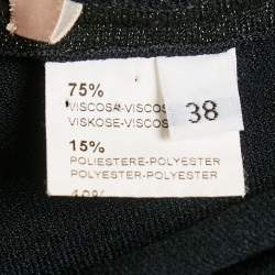 Pre Owned Alaia Vintage Black Lurex Knit Sleeveless Short Dress M