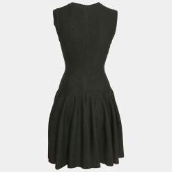 Pre Owned Alaia Vintage Black Lurex Knit Sleeveless Short Dress M