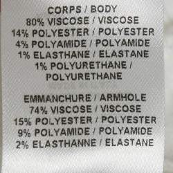 مملوكة مسبقًا Alaia White Jersey Layered Long Bodycon Dress S