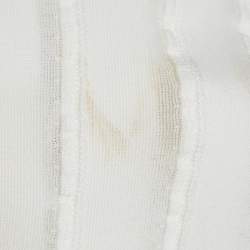 مملوكة مسبقًا Alaia White Jersey Layered Long Bodycon Dress S