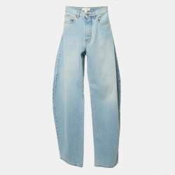 Alaia Blue Denim High Rise Balloon Jeans XS Waist 23"