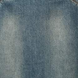 Alaïa Blue Faded Denim Pencil Skirt XS Waist 23"