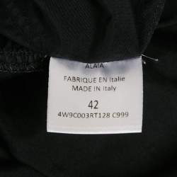 مملوكة مسبقًا فستان قميص بأكمام طويلة قطني أسود علايا مقاس كبير (لارج)