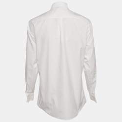 Pre Owned Alaia White Cotton Long Sleeve Shirt S
