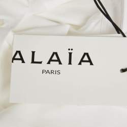 Pre Owned Alaia White Cotton Long Sleeve Shirt S