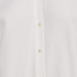 Pre Owned Alaia White Cotton Long Sleeve Shirt S