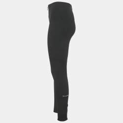 Pre Owned Alaia Black Jersey High Rise Leggings S