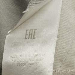 Pre Owned Alaia Grey Stretch Knit Flared Short Dress S