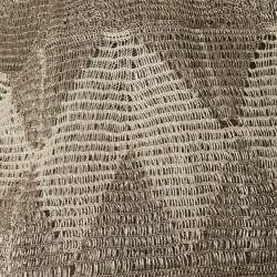 Pre Owned Alaia Beige Mesh Intarsia Knit Flared Mini Skirt M