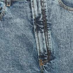 Pre Owned Alaia Blue Denim High Rise Balloon Jeans M Waist 27"