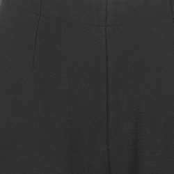 Pre Owned Alaia Black Crepe Embellished Detail Trousers M
