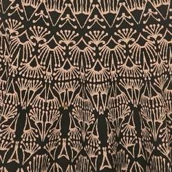 Pre Owned Alaia Black /Beige Jacquard Knit Mini Dress M