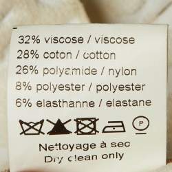 مملوكة مسبقًا بلوزة علائية عاجية منقطة بحياكة بيبلوم مقاس متوسط (ميديوم)