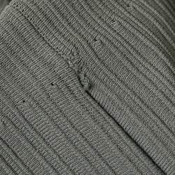 مملوكة مسبقًا Alaia Grey Textured Knit Flared Mini Dress XS