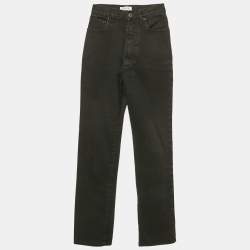 مملوكة مسبقًا Alaia Black Denim High Rise Jeans S