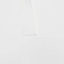 Pre Owned Alaia White Stretch Crepe Crop Top S