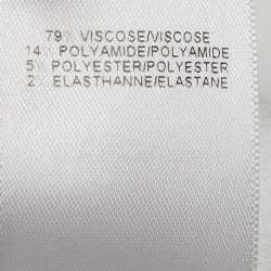 Pre Owned Alaia White Stretch Crepe Crop Top S