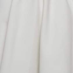 Pre Owned Alaia White Stretch Crepe Skater Mini Skirt S