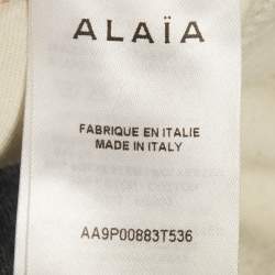 Pre Owned شورت ألايا دنيم أزرق بخصر عال صغير الحجم