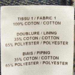 Pre Owned شورت ألايا دنيم أزرق بخصر عال صغير الحجم