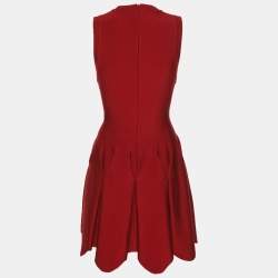 Pre Owned Alaia Red Jersey Mini Dress S