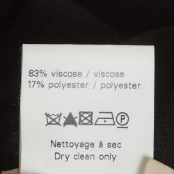 Pre Owned Alaia Black Jersey V-Neck Bodycon S