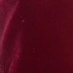 Pre Owned Alaia Burgundy Velvet Sleeveless Gathered Dress M