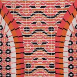 Alaia Multicolor Jacquard Patterned Knit Fit In Short Skirt M