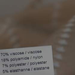 Pre Owned Alaia White & Beige Dotted Knit Fit & Flare Dress M