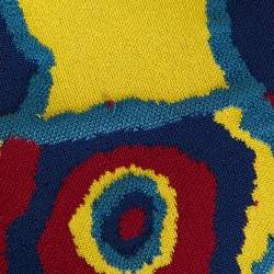 Pre Owned Alaia Vintage Black Butterfly Intarsia Knit Halterneck Mini Dress M 