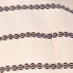 Pre Owned Alaia Beige & Brown Dotted Knit Fit & Flare Dress S