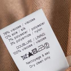 Pre Owned فستان علايا ميني بلا أكتاف قصة دانتيل وتريكو أسود مقاس متوسط