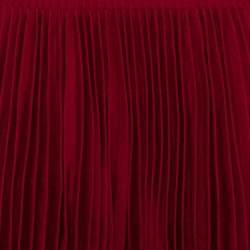 Pre Owned Alaia Burgundy Wool Pleated Mini Dress L
