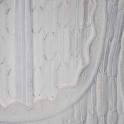 Alaia White Structured Knit Scalloped Detail Mini Dress S