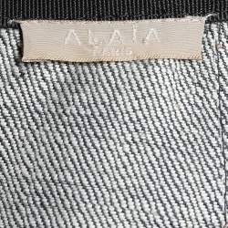 Alaia Blue Denim Asymmetric Skirt XS