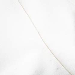 Pre Owned Alaia White Knit Tiered Square Neck Dress M