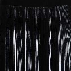 Pre Owned Alaia Black Wool Knit Sleeveless Flared Dress M