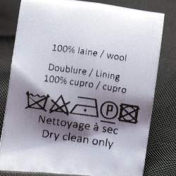 Pre Owned Alaia Black Wool Gabardine Flared Double Breasted Princess Coat L