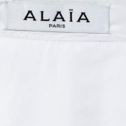 Alaia White Cotton Balloon Mini Skirt M
