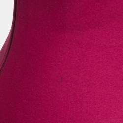 Pre Owned Alaia Purple Knit Scalloped Sleeveless Midi Dress S