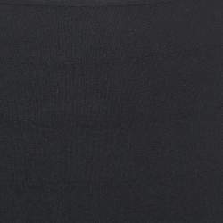 Pre Owned Alaia Black Wool Knit Flared Knee Length Skirt S