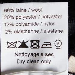 Pre Owned Alaia Black Wool Knit Tulle Detail Sleeveless Midi Dress M